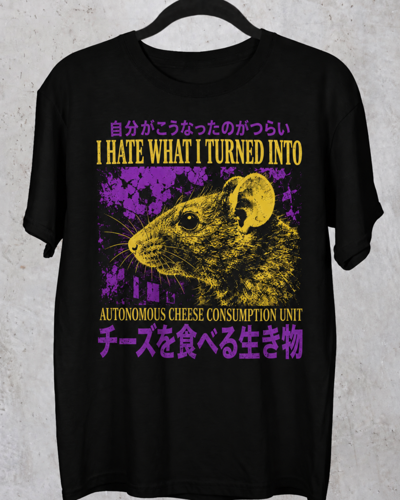 Funny Rat Shirt – I Hate What I Turned Into Graphic Tee