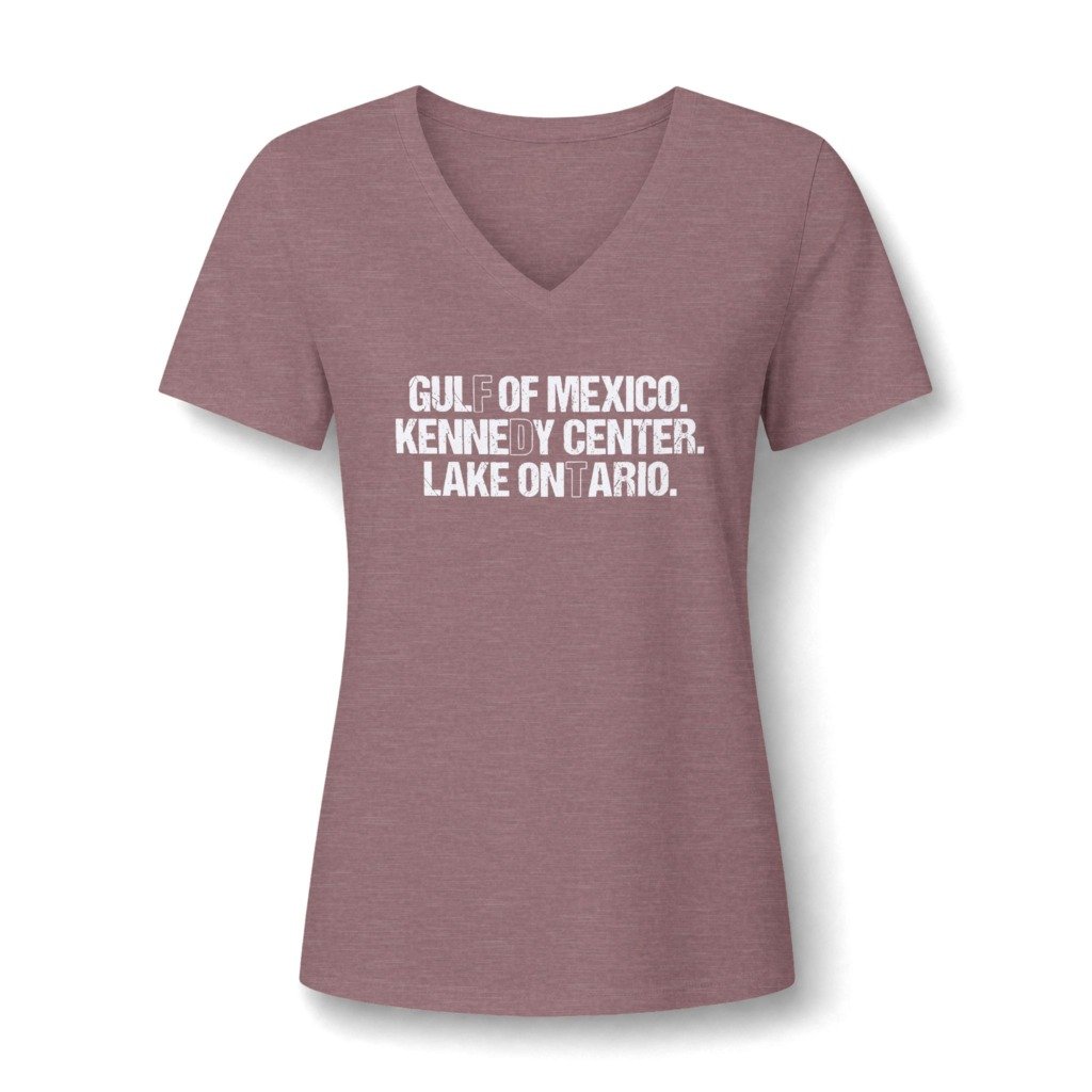15165747971907341031_2048.jpeg Women's V-Neck Tee – Gulf of Mexico, Kennebec, Center Lake, and Ario