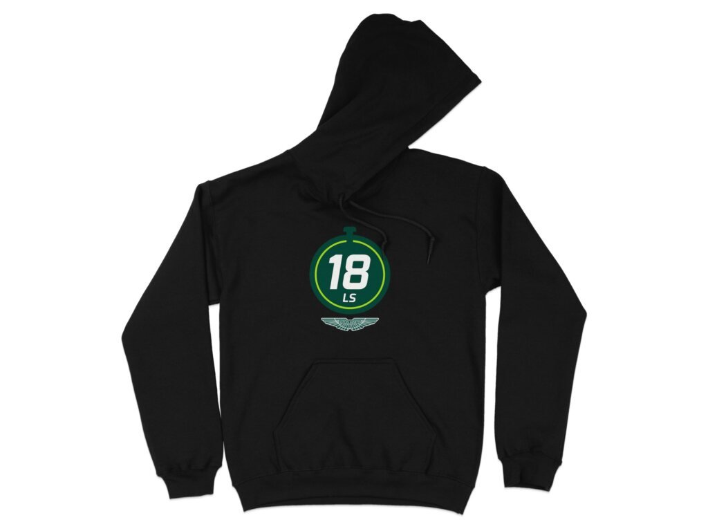 Lance Stroll #18 – Aston Martin Halo Badge – F1 Fan Hoodie