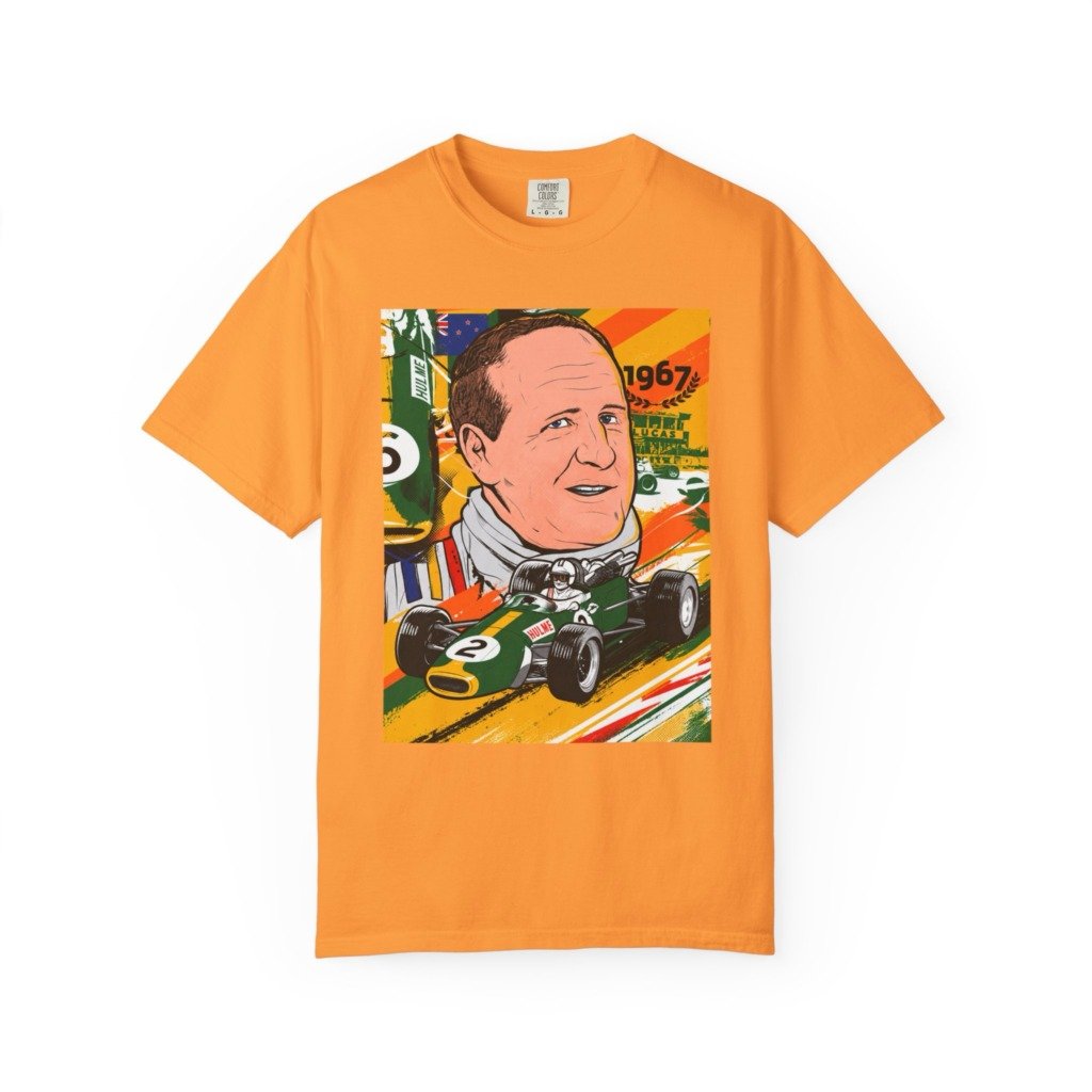 Denny Hulme 1967 World Champion Graphic Tee – Comfort Colors 1717