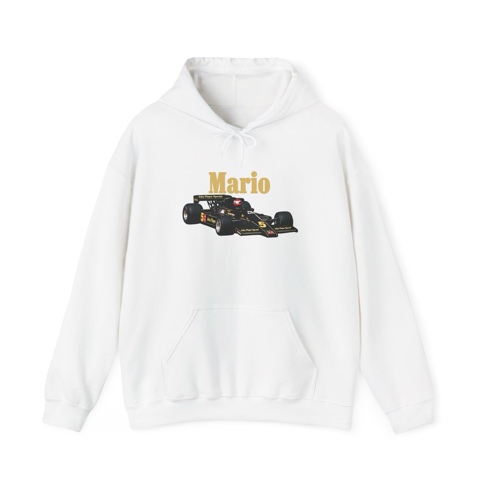 Mario Andretti Vintage Racing Car Unisex Hoodie - Image 8