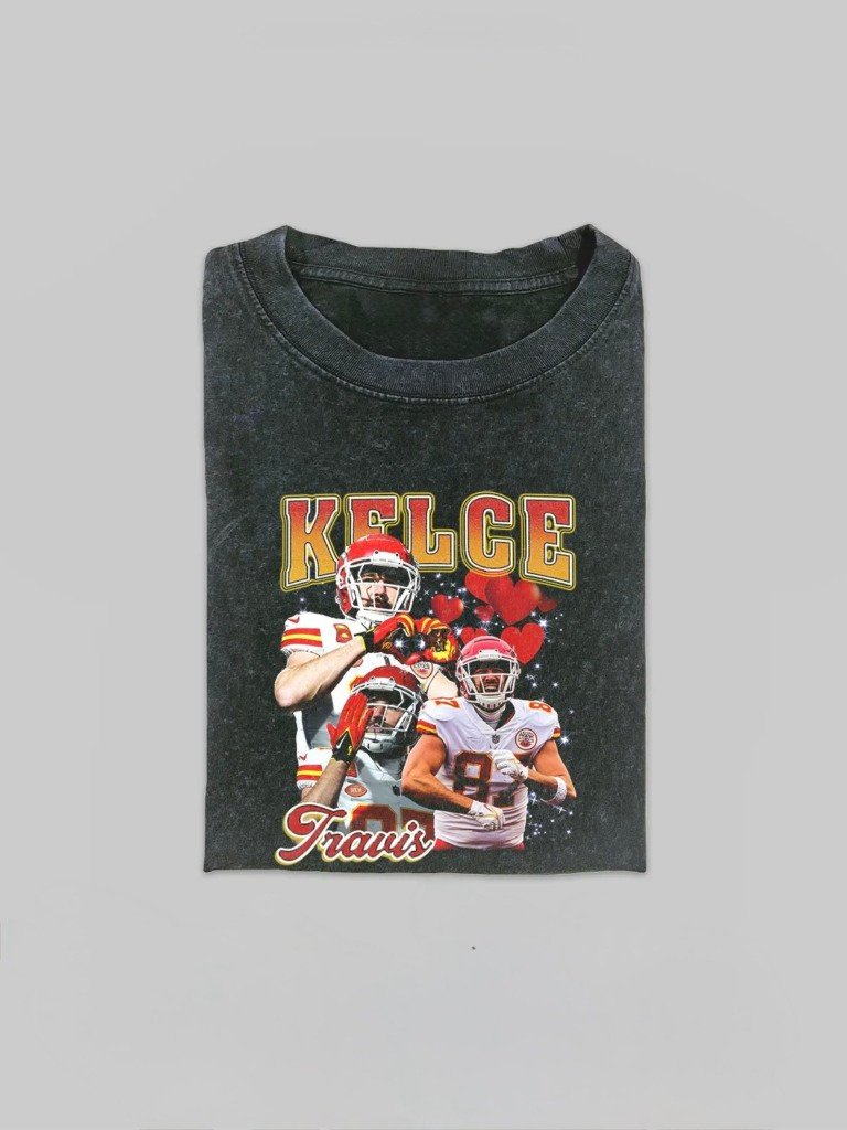 img_5009-3 Travis Kelce Vintage Heart Collage Comfort Colors® 1717 T-Shirt