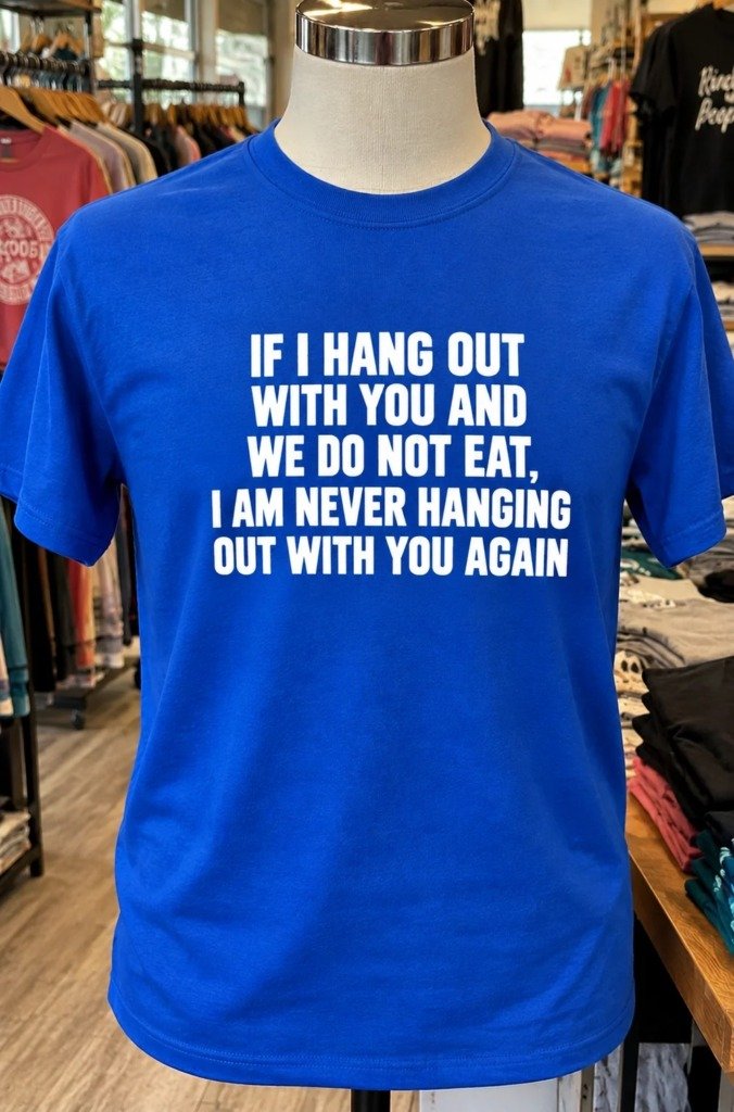 img_5322-2 If We Hang Out And Don't Eat We're Not Hanging Out Again T-Shirt