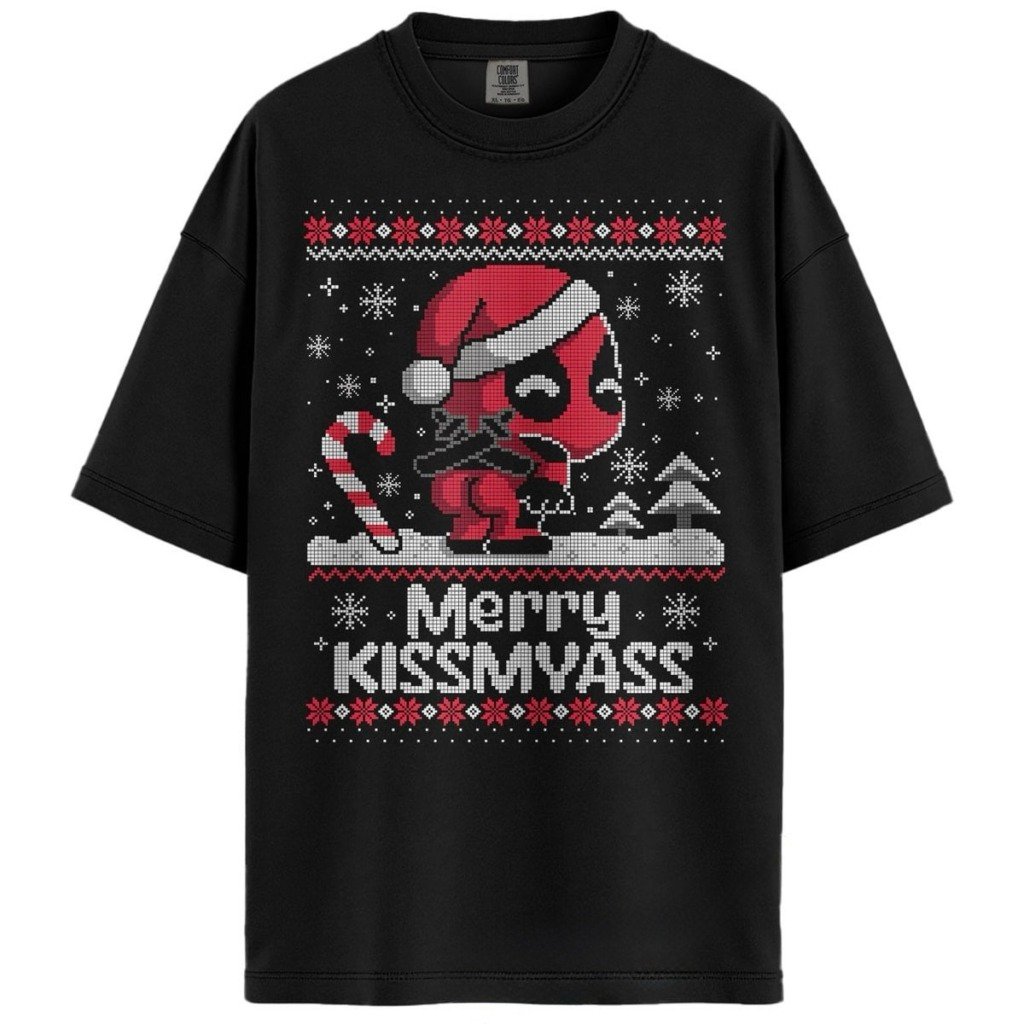 Merry Kiss My Ass Christmas Comfort Colors® 1717 T-Shirt